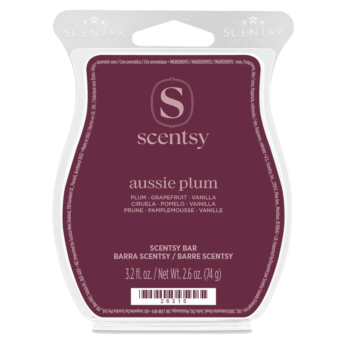 Aussie Plum Scentsy Bar