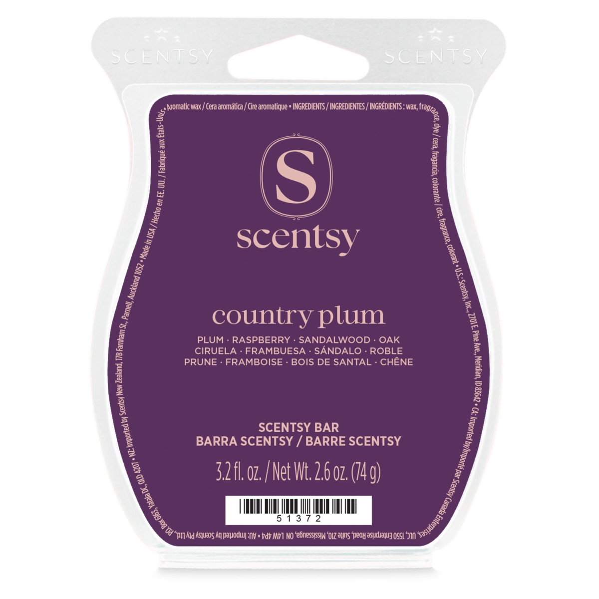 Country Plum Scentsy Bar