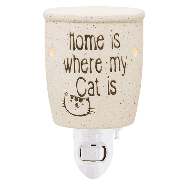 Home is where my Cat is Scentsy Mini Warmer