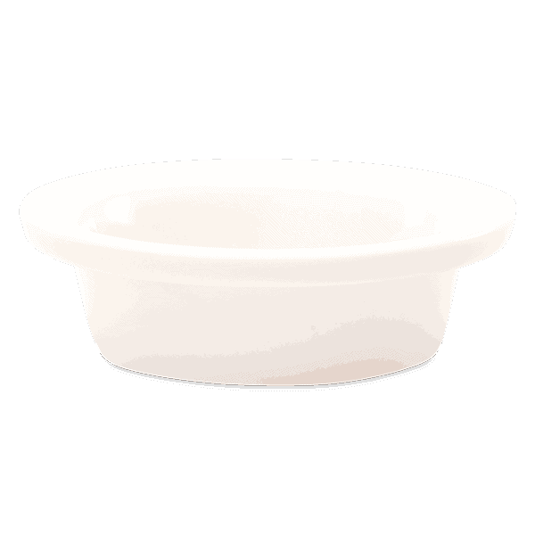 Cream-coloured shallow ceramic dish with wide curved rim and tapered sides, the Bee Kind Replacement Dish for Scentsy Warmers