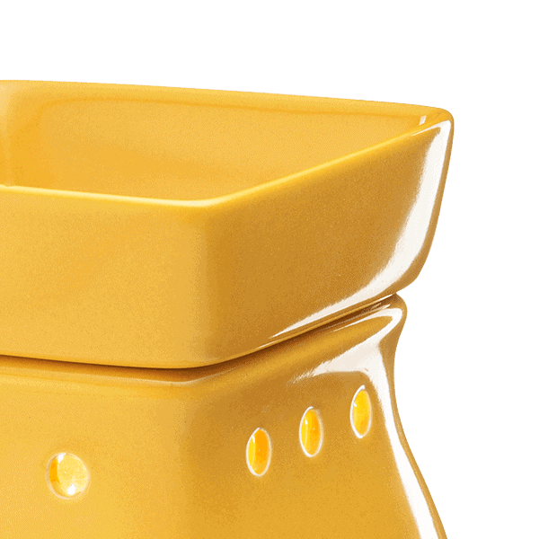 Classic Curves Gloss Mustard Scentsy Warmer Detail