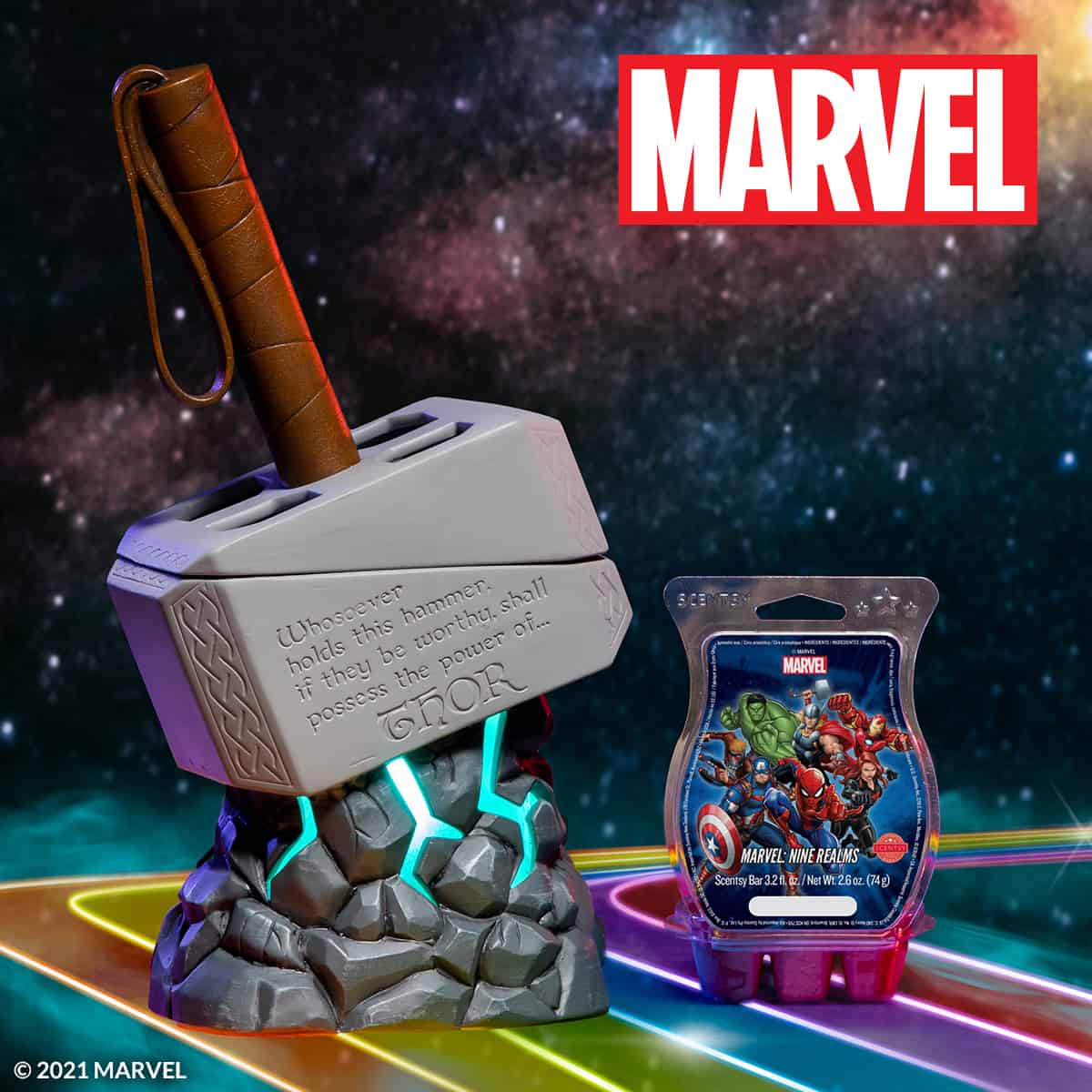A powerful Scentsy Warmer inspired by Thor from Marvel’s Avengers.