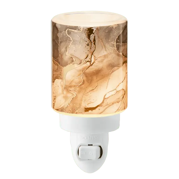 Gold Crackled Marble Mini Scentsy Warmer
