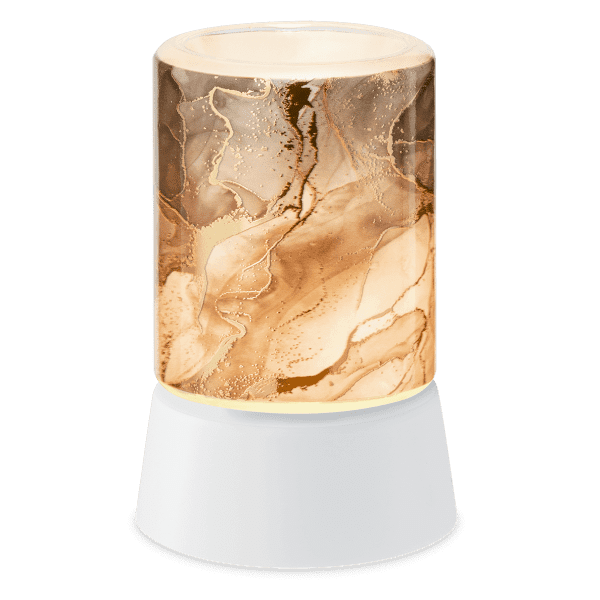 Gold Crackled Marble Mini Scentsy Warmer Table Top