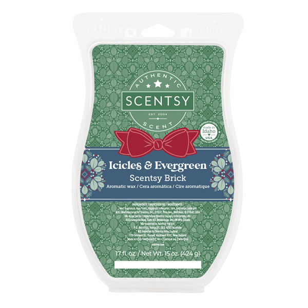 Icicles & Evergreen Scentsy Brick