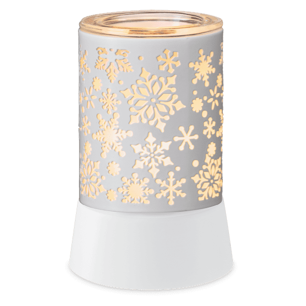 Catching Snowflakes Mini Scentsy Warmer with Tabletop Base