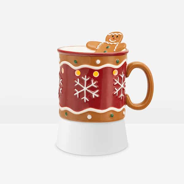 Gingerbread Man Mini Scentsy Warmer with Tabletop Base