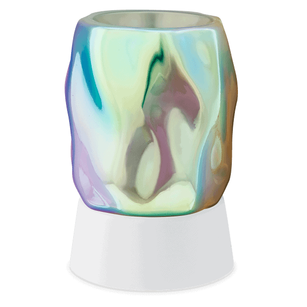 Bubbled Iridescent Mini Scentsy Warmer with Tabletop Base
