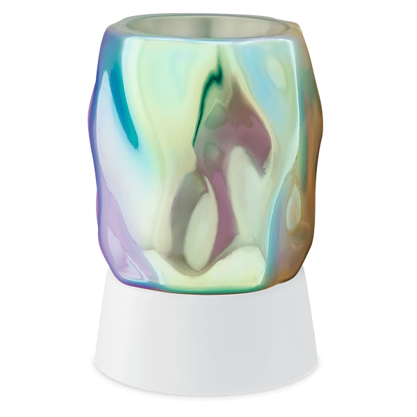 Bubbled Iridescent Mini Scentsy Warmer with Tabletop Base