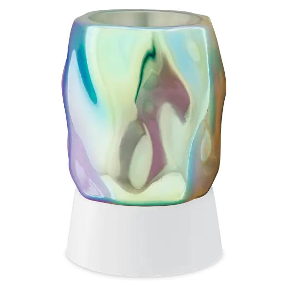 Bubbled Iridescent Mini Scentsy Warmer with Tabletop Base