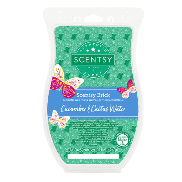 Cucumber & Cactus Water Scentsy Brick