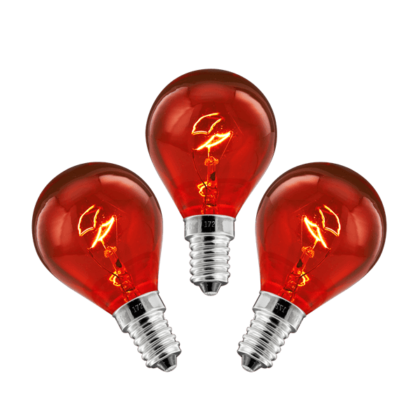 Replacement 25w Red Light Bulb - 3 Pack