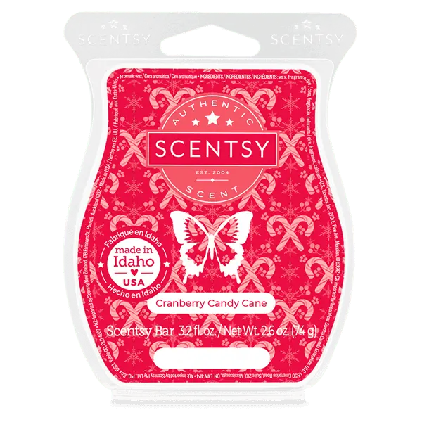 Cranberry Candy Cane Scentsy Bar