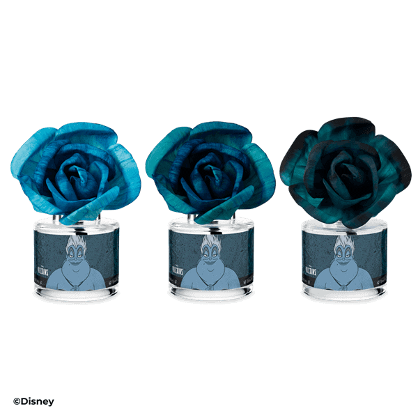 Disney Ursula Poor Unfortunate Souls - Wilted Rose Fragrance Flower - Group Shot
