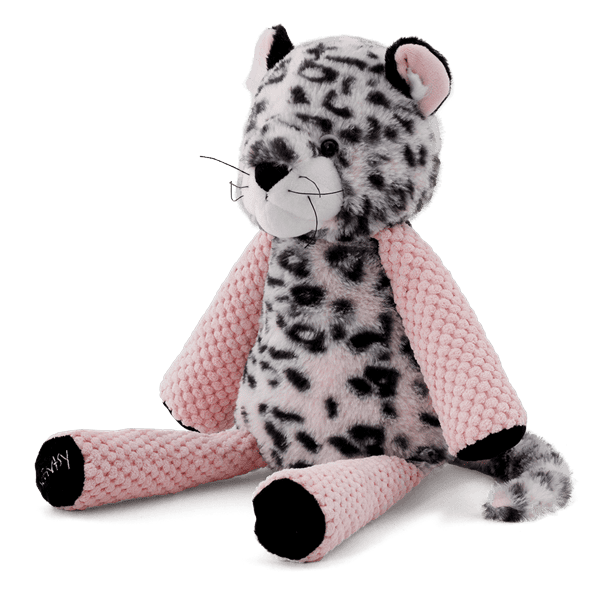 Left Profile of Priya the Pink Cheetah Scentsy Buddy