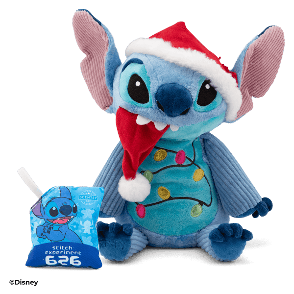 Santa Disney Stitch Scentsy Buddy with Scent Pak