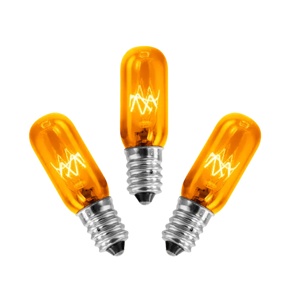 Replacement 15w Orange Light Bulb - 3 Pack