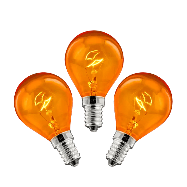 Replacement 25w Orange Light Bulb - 3 Pack