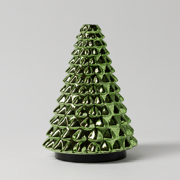 Shade Only - Noble & Bright - Metallic green cone-shaped diffuser shade with a textured quilted diamond pattern and black base, Shade Only - Noble & Bright