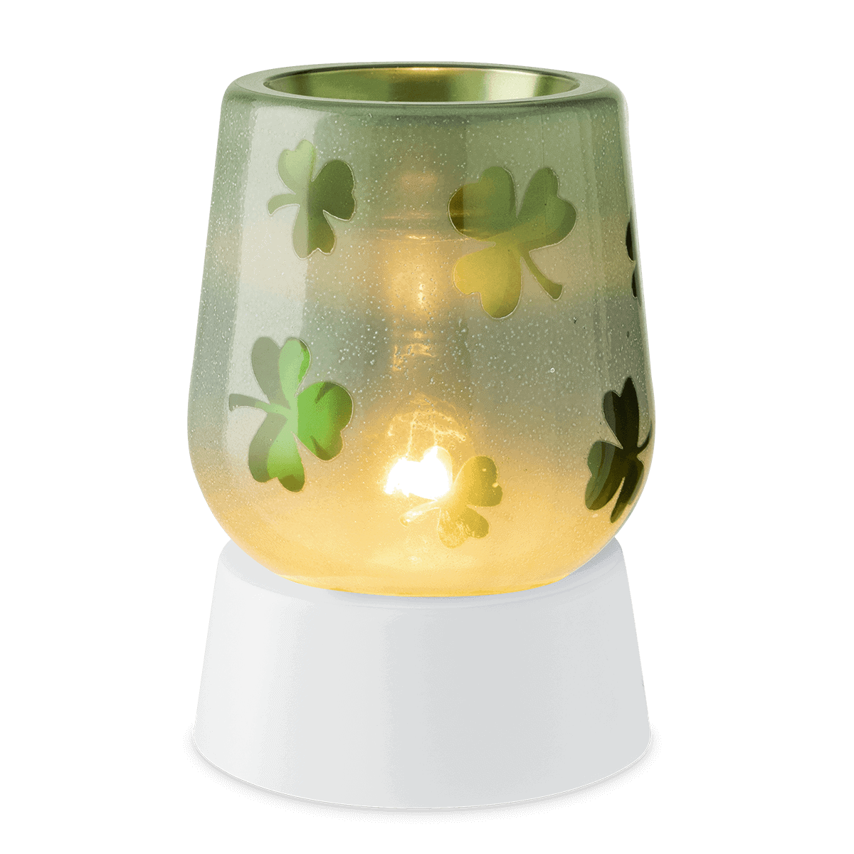 Shamrock Mini Scentsy Warmer with Tabletop Base