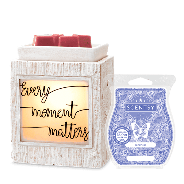 Every Moment Matters Scentsy Warmer with Kindness Scentsy Bar bundle