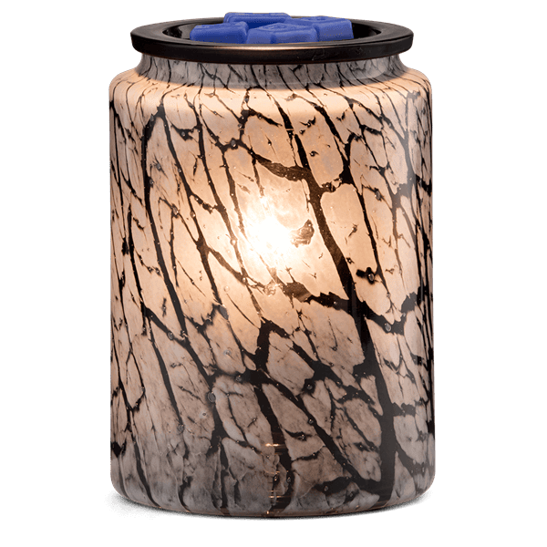 Midnight Crackle Scentsy Warmer - Lit