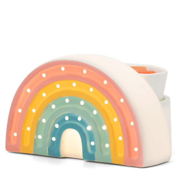 Rainbow Scentsy Warmer - Lit
