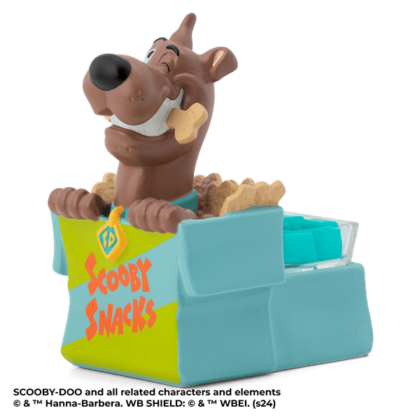 Left Profile of Scooby with Scooby Snacks Scentsy Warmer