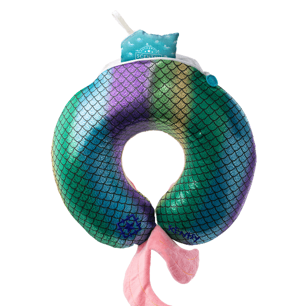 Mermaid Scentsy Buddy Travel Pillow with Scent Pak in Pouch