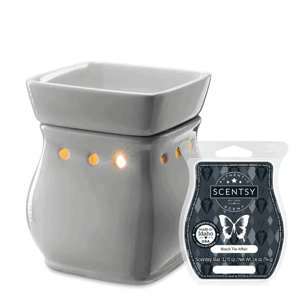 Classic Curve - Gloss Gray Scentsy Warmer Bundle