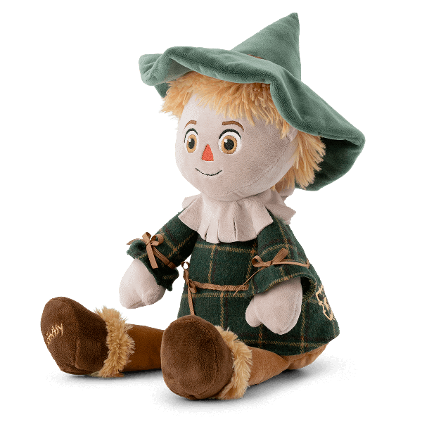 Left Profile of Strawford the Scarecrow Scentsy Buddy