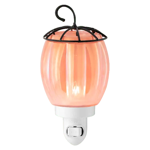 Petite Pumpkin Mini Scentsy Warmer - Lit