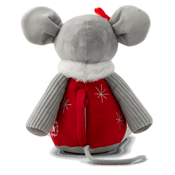 Back of Crystal the Christmas Mouse Scentsy Buddy