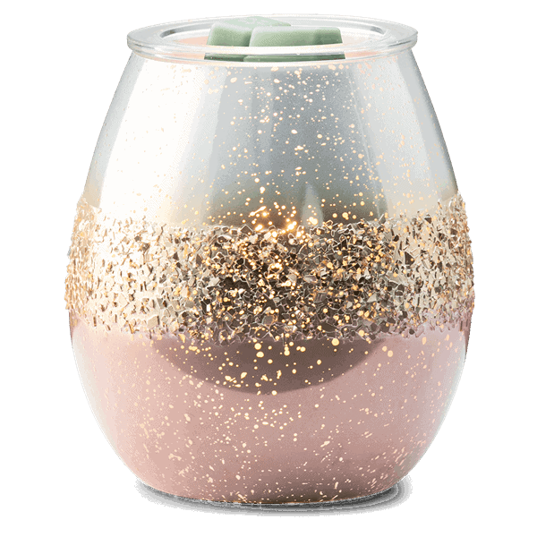 Blushing Gold Scentsy Warmer - Lit