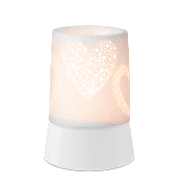 Heart to Heart Mini Scentsy Warmer with Tabletop Base