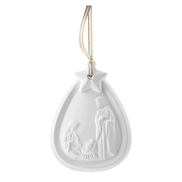 Nativity Porcelain Ornament