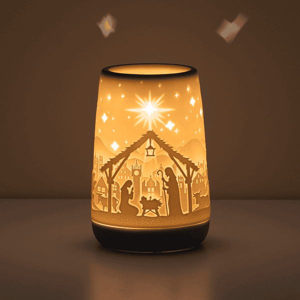 Radiant Beams Scentsy Warmer - Dark Room