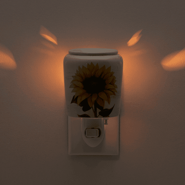 Sunflower Mini Scentsy Warmer - Dark Room