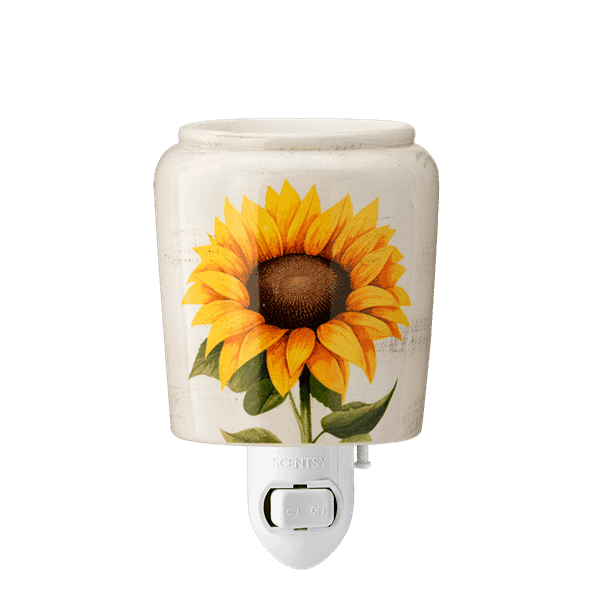 Sunflower Mini Scentsy Warmer - Unlit