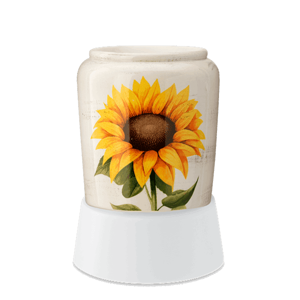 Sunflower Mini Scentsy Warmer with Tabletop Base