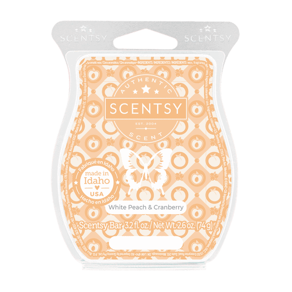 White Peach & Cranberry Scentsy Bar