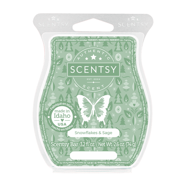 Snowflakes & Sage Scentsy Bar