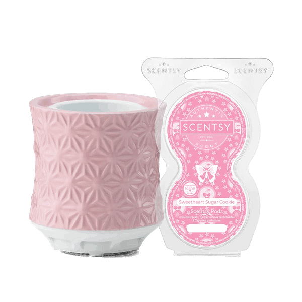 Burst Tabletop Fan Diffuser + Sweetheart Sugar Cookie Scentsy Pods Bundle