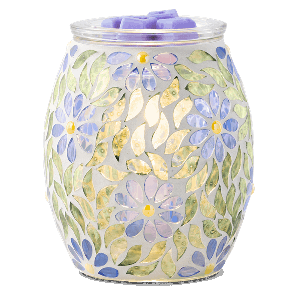 Periwinkle Petals Scentsy Warmer - Lit