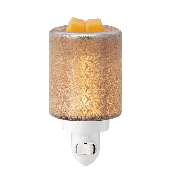 Fancy Filigree Mini Scentsy Warmer - Lit