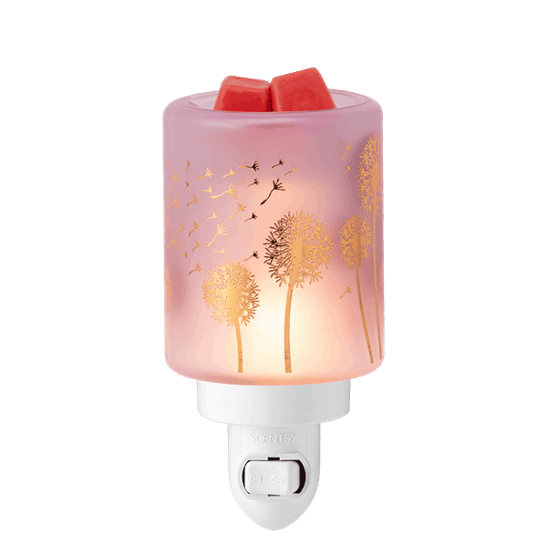 Wishbloom Mini Scentsy Warmer - Lit