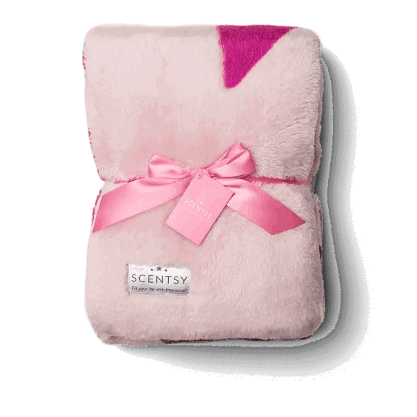 Scentsy Cozy Pink Ribbon Blanket