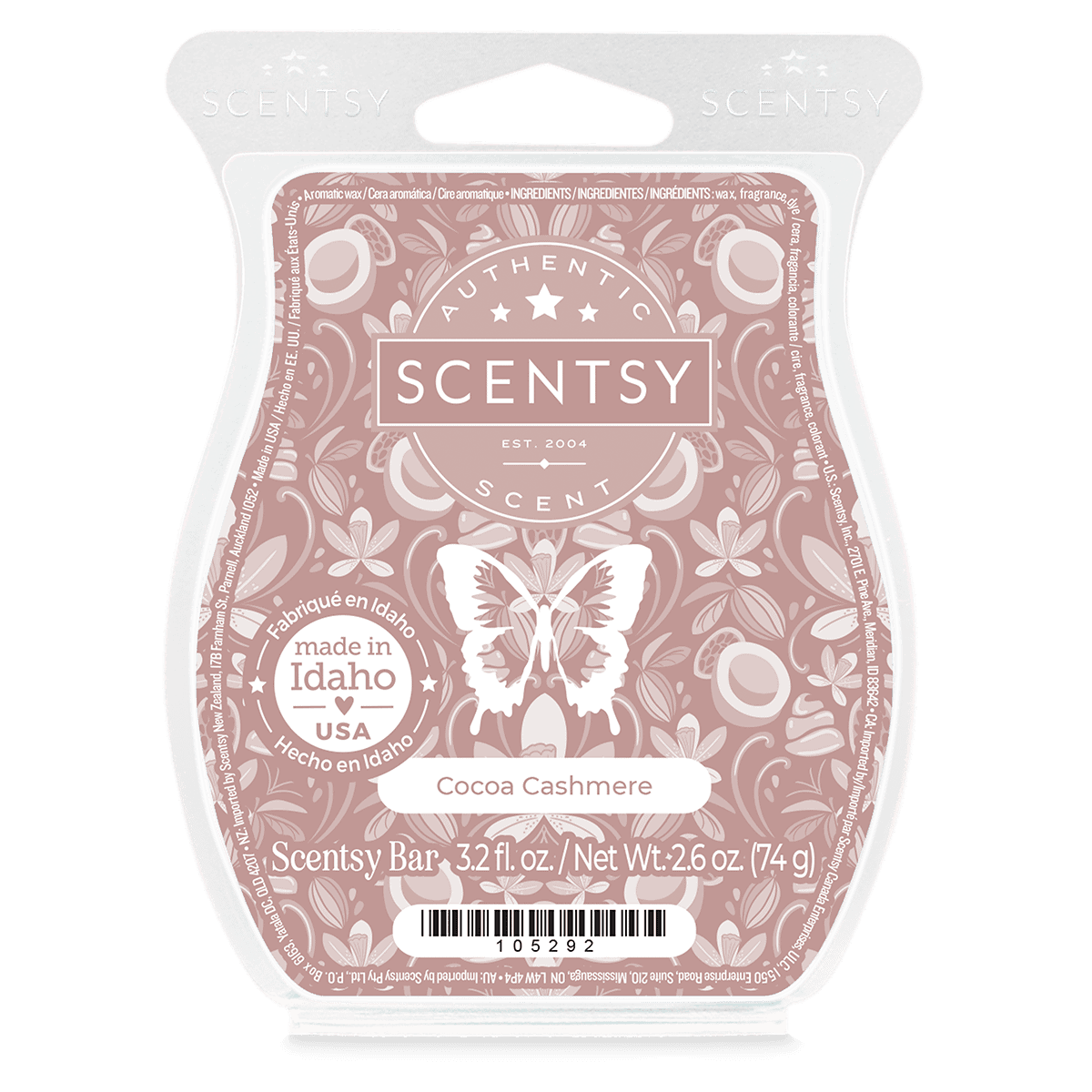 Cocoa Cashmere Scentsy Bar