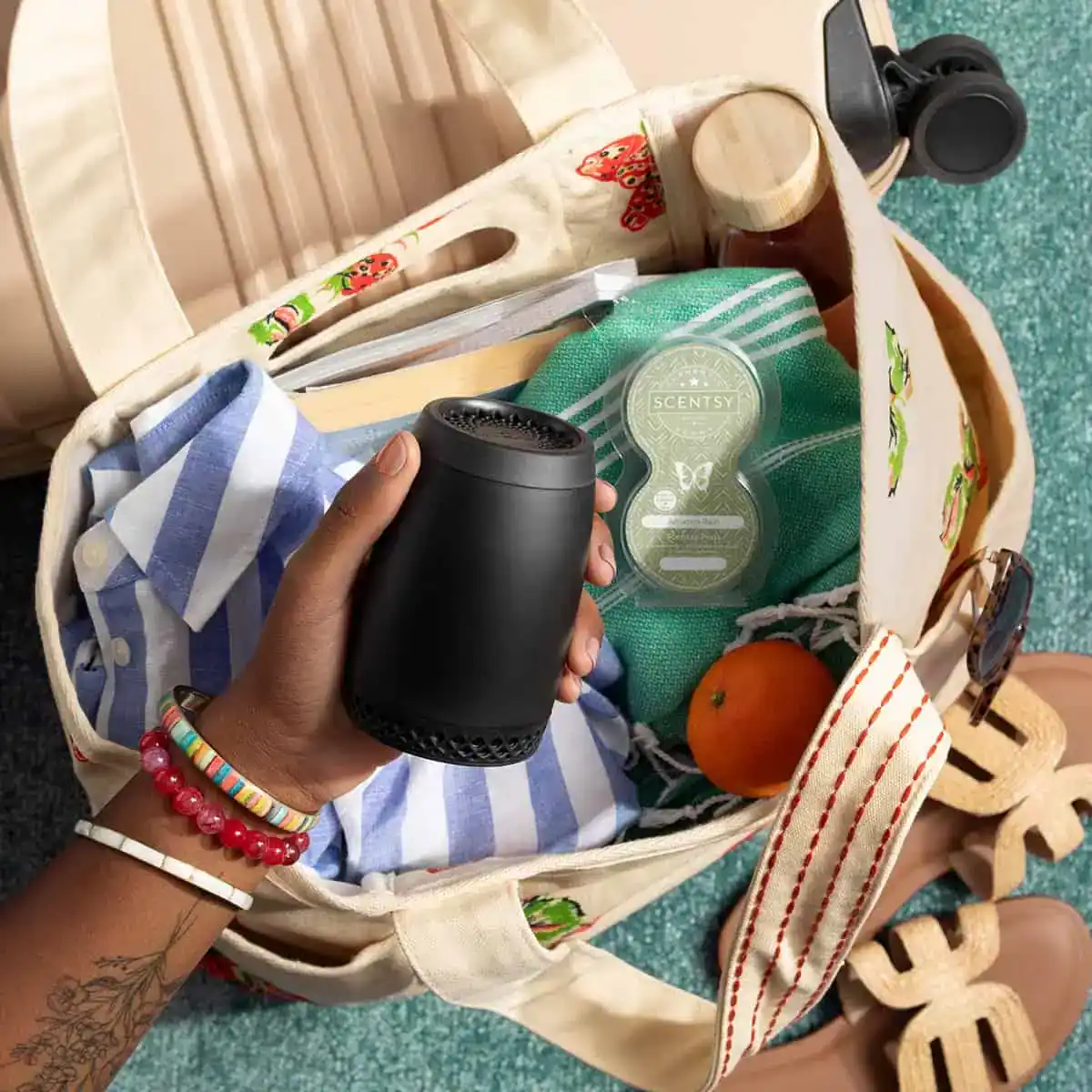 Scentsy Air Go Black with Pods - Styled