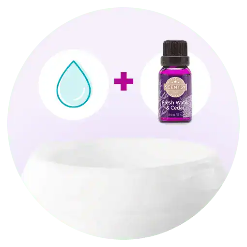 How to use a Scentsy Diffuser graphic
